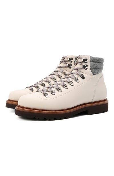 Кожаные ботинки BRUNELLO CUCINELLI, арт. MZUFNMS890/D0UBLE REM0VABLE INS0LE, фото 1
