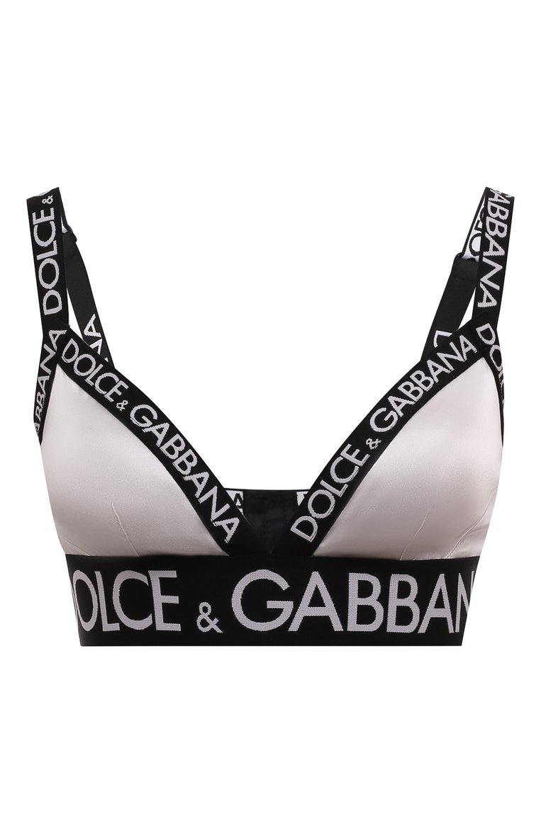 Женский белый бра-топ DOLCE & GABBANA купить в интернет-магазине ЦУМ ...