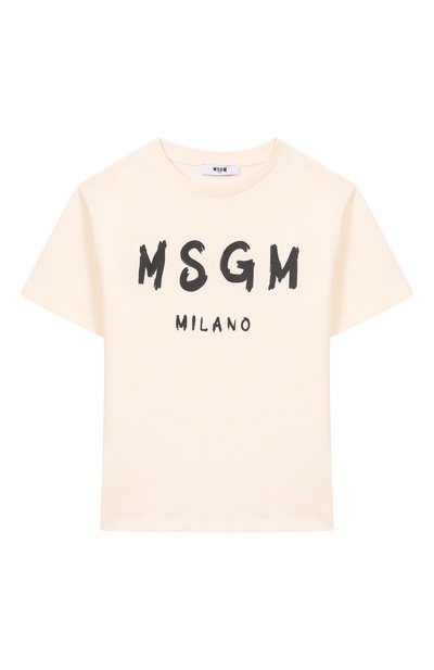 Хлопковая футболка MSGM KIDS, арт. S6MSJUTH001