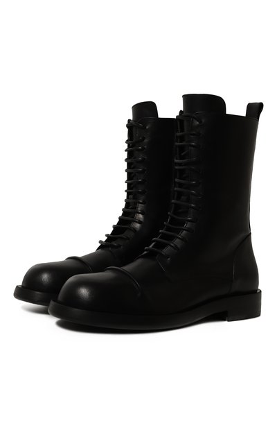 Мужские кожаные ботинки gillian pintuck ANN DEMEULEMEESTER, арт. 2402-M-C15-LT049-099