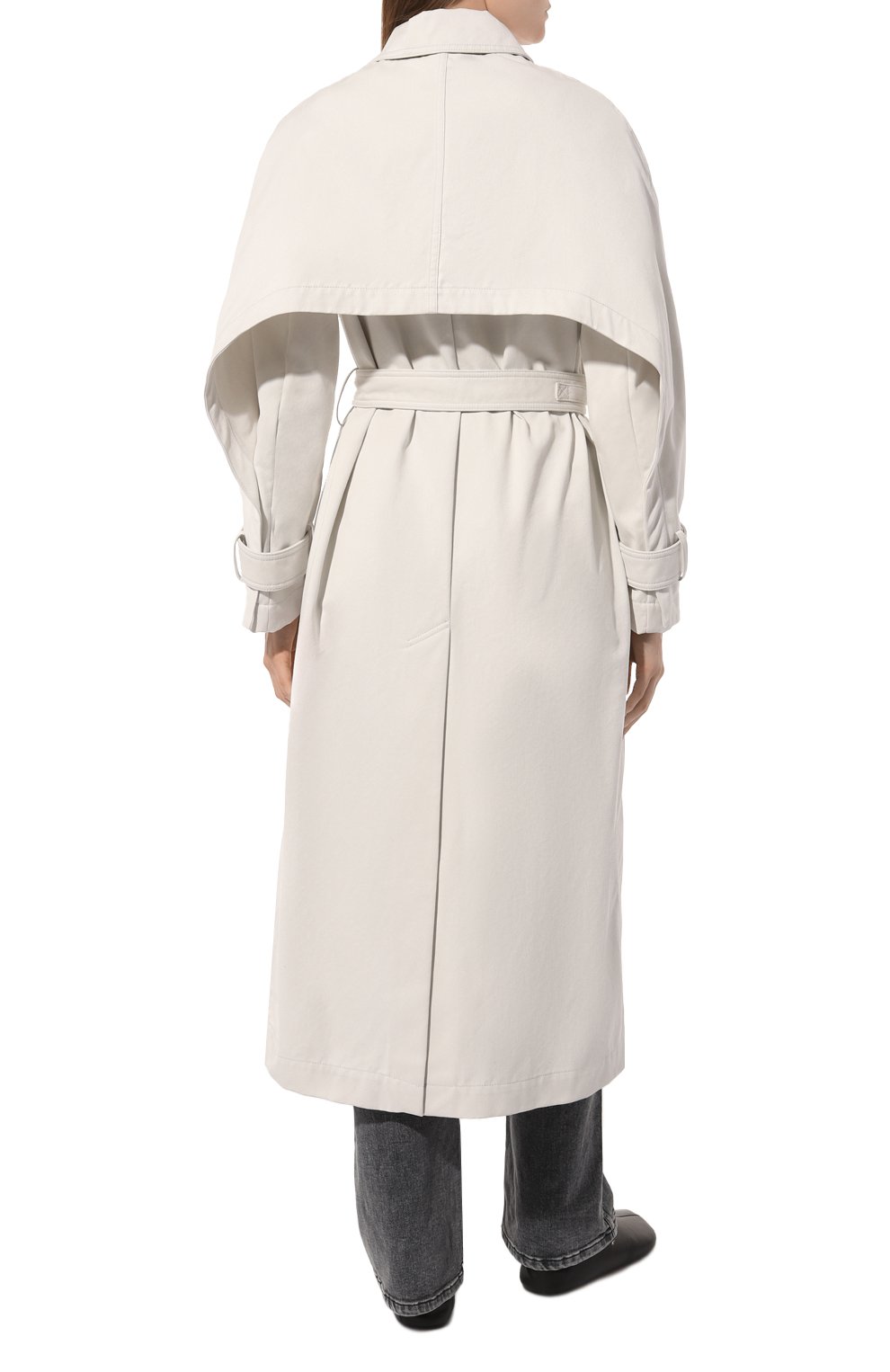 Джинсовый тренч MOORER белого цвета по цене 239000 руб., арт. MLEHT-SDF, фото 4 Джинсовый тренч MOORER, арт. MLEHT-SDF, фото 4