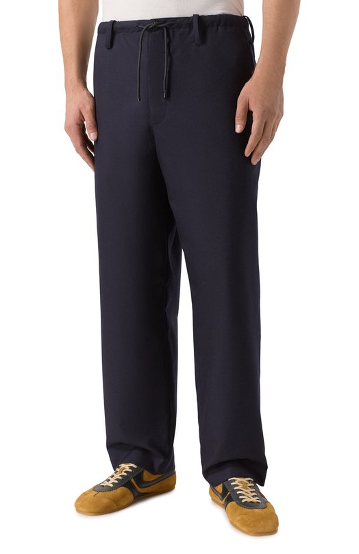 Шерстяные брюки Dries Van Noten 020976-2310-509 Синий  020976-2310-509 Фото 3