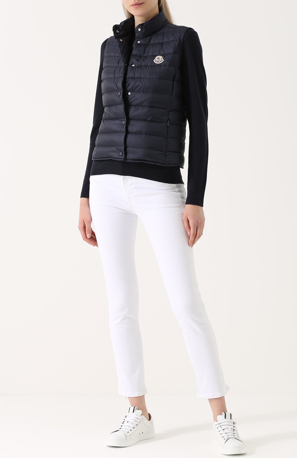 Стеганый пуховый жилет с воротником-стойкой MONCLER, арт. C1-093-48303-99-53048, фото 2