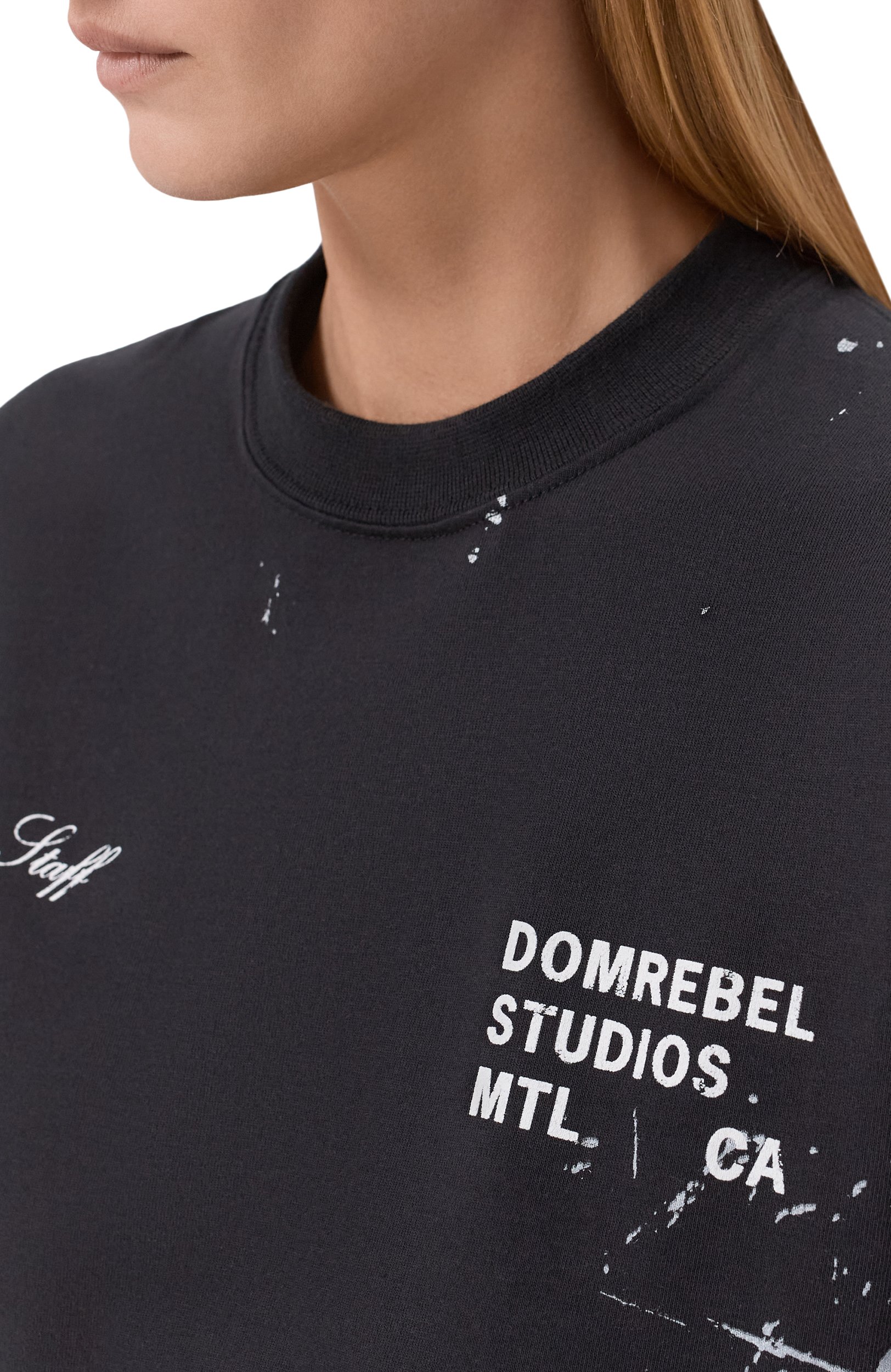 Хлопковая футболка DOMREBEL черного цвета по цене 24950 руб., арт. STAFF/T-SHIRT, фото 5 Хлопковая футболка DOMREBEL, арт. STAFF/T-SHIRT, фото 5