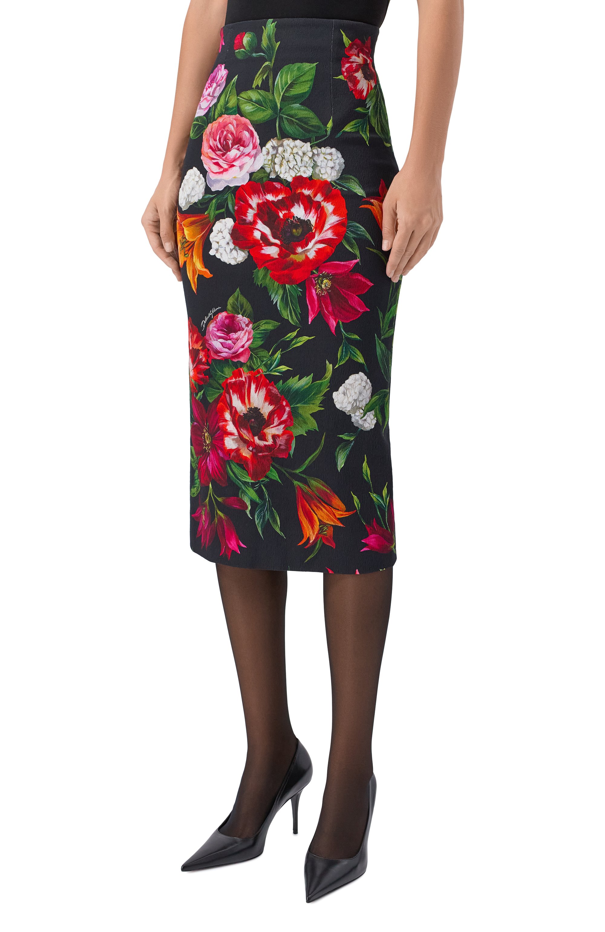 Юбка из хлопка и вискозы DOLCE & GABBANA, арт. F4C6IT/FSRQT, фото 3