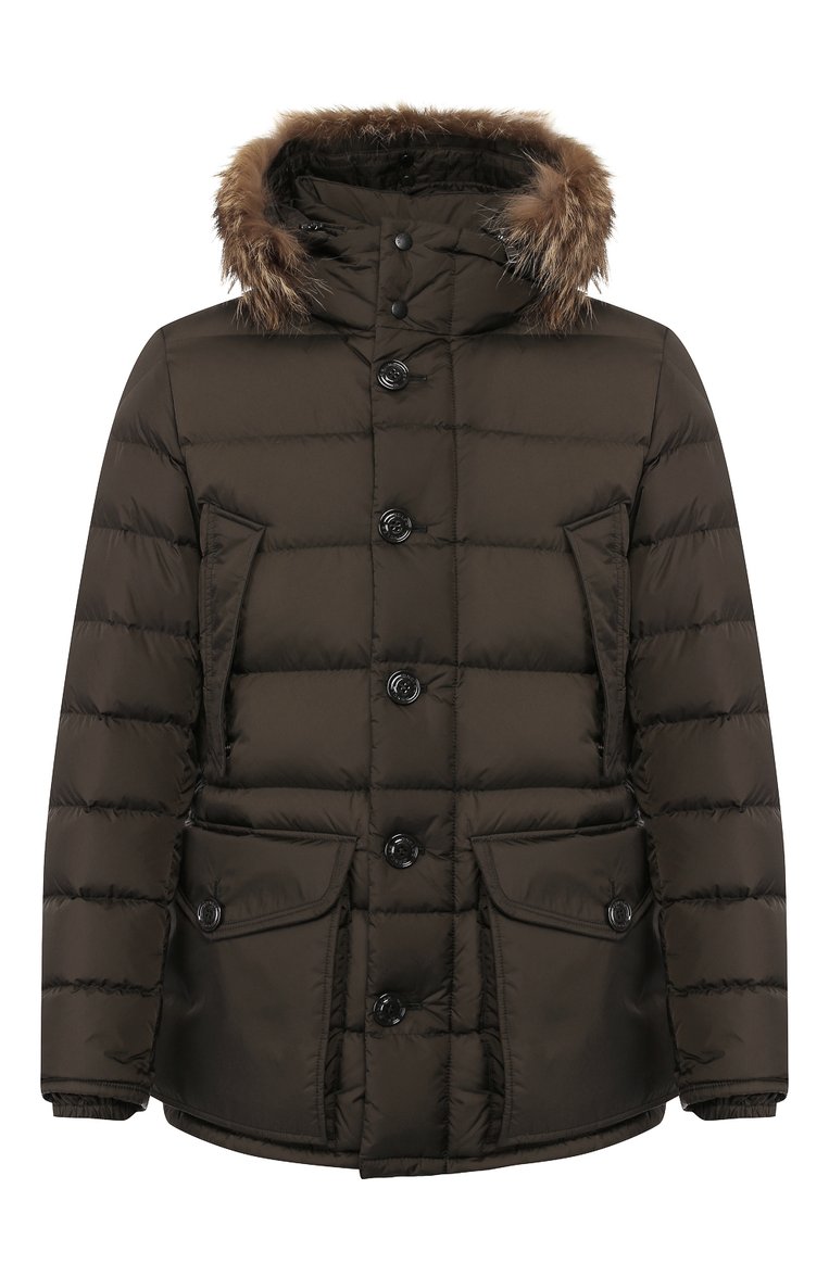 Мужская пуховик cluny MONCLER хаки цвета, арт. E2-091-41380-25-68352 | Фото 1 (Мужское Кросс-КТ: Пуховик-верхняя одежда, Верхняя одежда, пуховик-короткий; Материал внешний: Синтетический материал; Материал подклада: Синтетический материал; Материал утеплителя: Пух и перо; Статус проверки: Проверена категория; Длина (верхняя одежда): До середины бедра; Рукава: Длинные; Кросс-КТ: Пуховик; Ювелирные украшения: Назначено; Драгоценные камни: Проставлено; Материал сплава: Проставлено; Стили: Милитари)