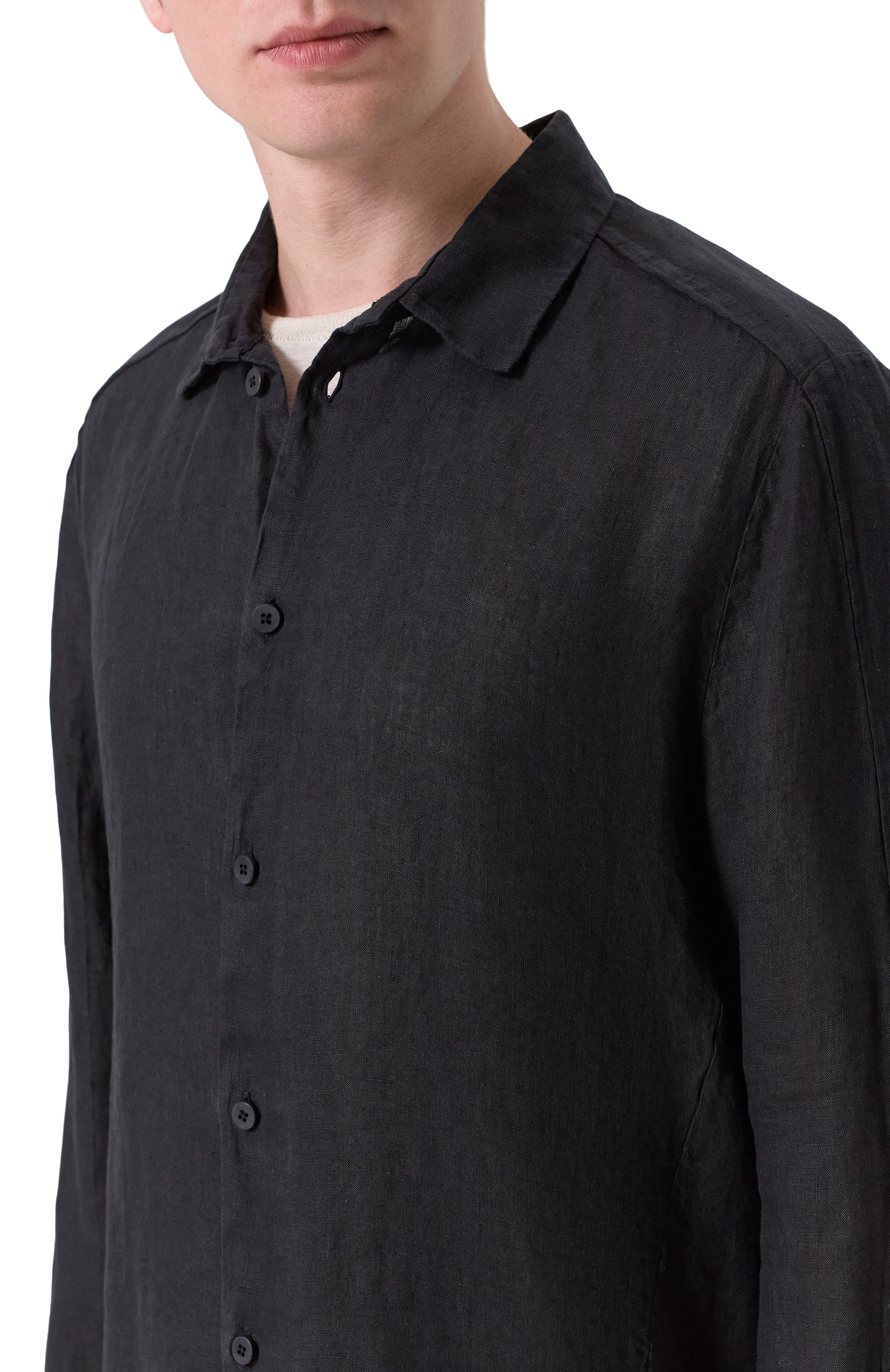 Льняная рубашка TRANSIT, арт. CFUTRCV310, фото 5