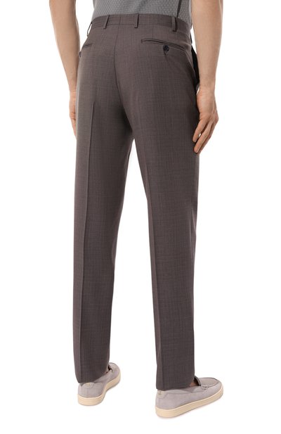 Шерстяные брюки CANALI серого цвета по цене 51900 руб., арт. 71019/AA03167, фото 4 Шерстяные брюки CANALI, арт. 71019/AA03167, фото 4