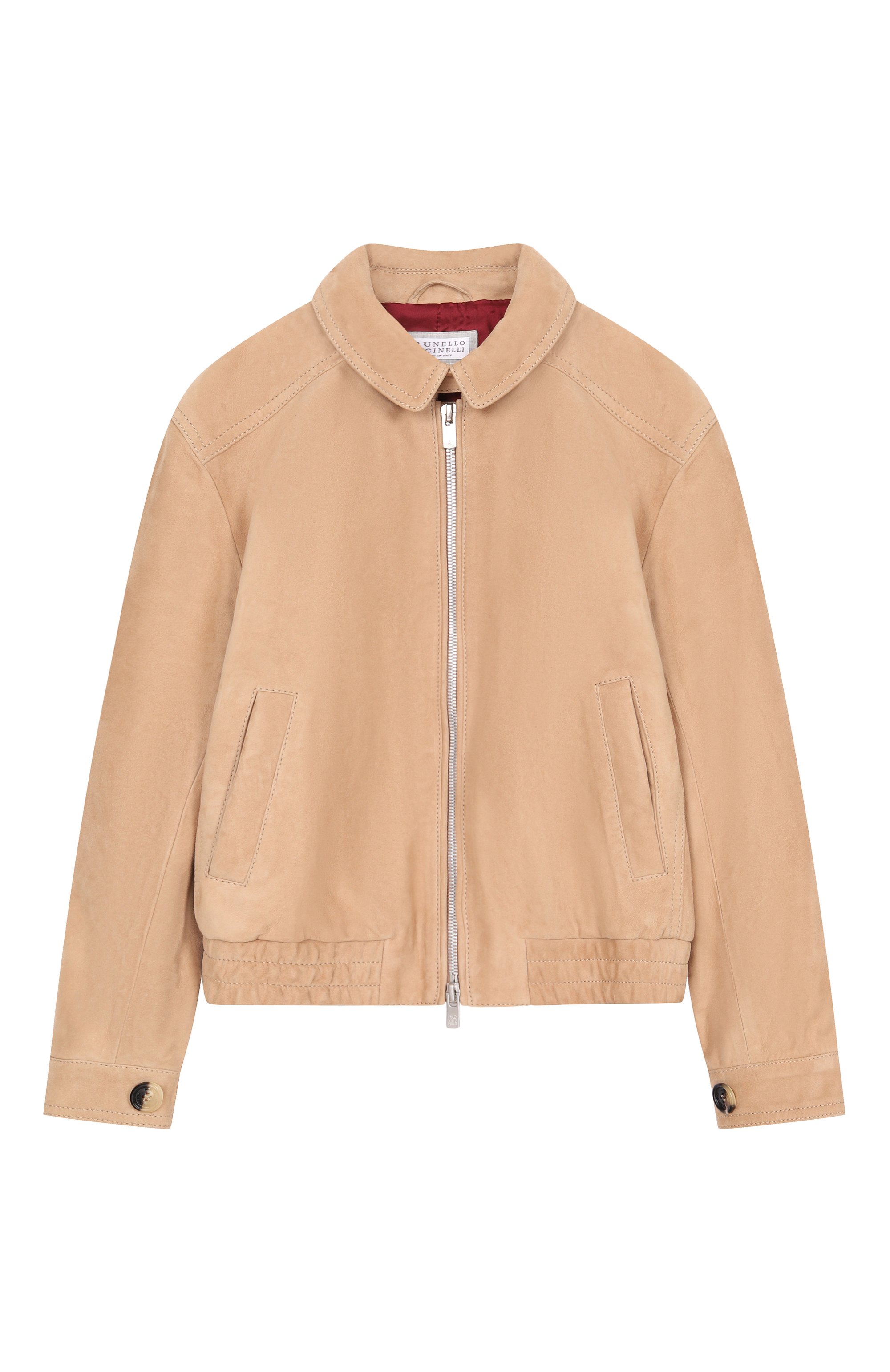 Замшевый бомбер BRUNELLO CUCINELLI, арт. BPCFNY141B, фото 1