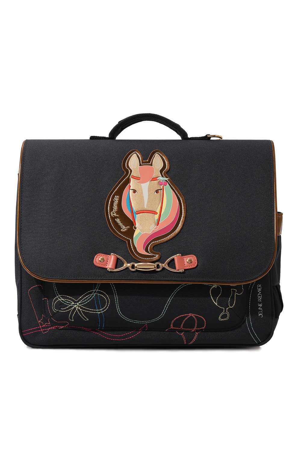 Портфель it bag midi JEUNE PREMIER синего цвета по цене 20390 руб., арт. Itd23197, фото 1 Портфель it bag midi JEUNE PREMIER, арт. Itd23197, фото 1