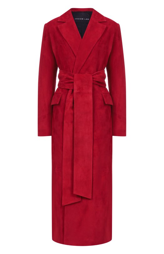 Замшевый плащ Jacob Lee WLC20122AW25NR Красный WLC20122AW25NR