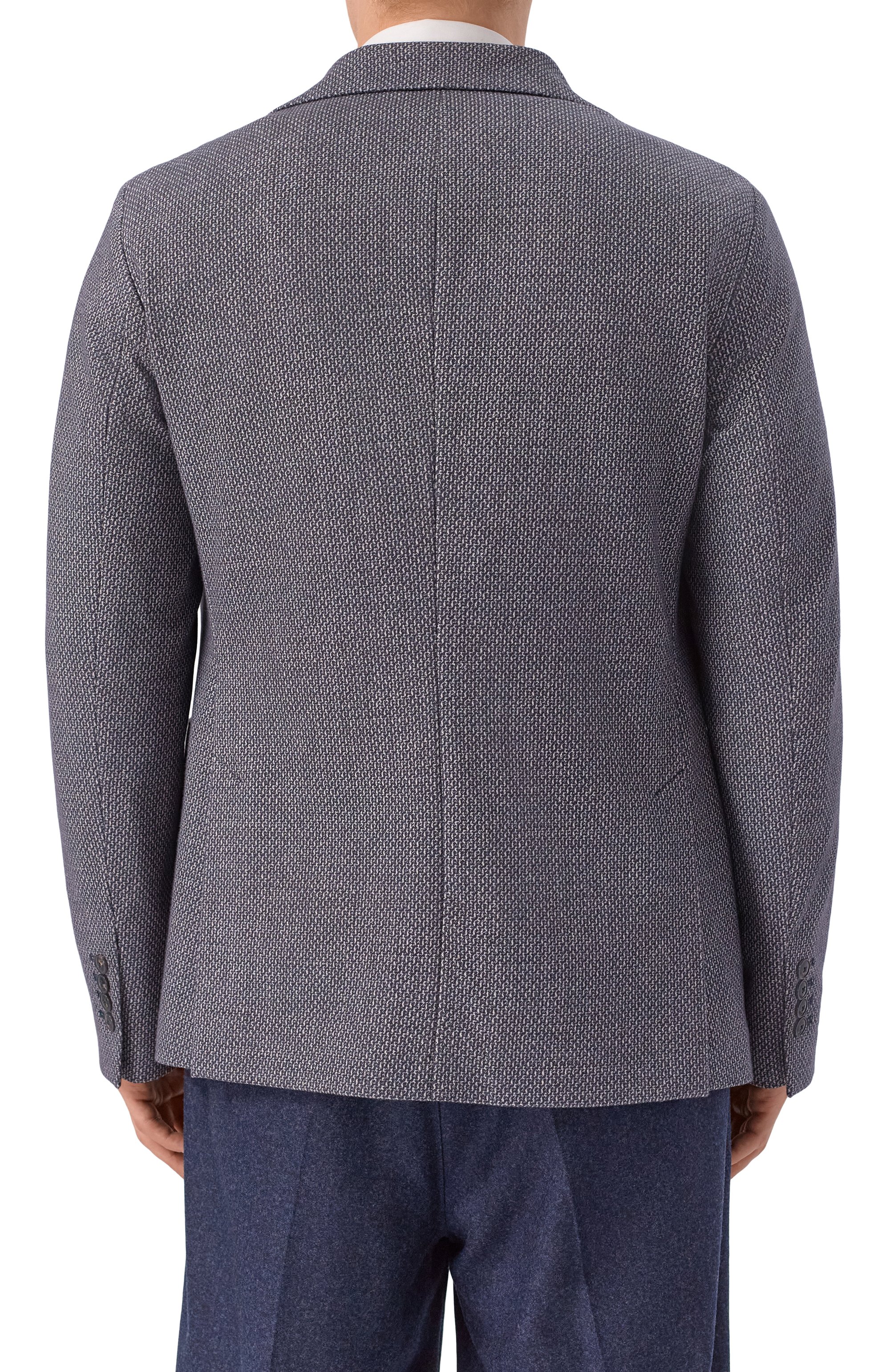 Хлопковый пиджак CIRCOLO 1901 темно-синего цвета по цене 64100 руб., арт. CN4997, фото 5 Хлопковый пиджак CIRCOLO 1901, арт. CN4997, фото 5