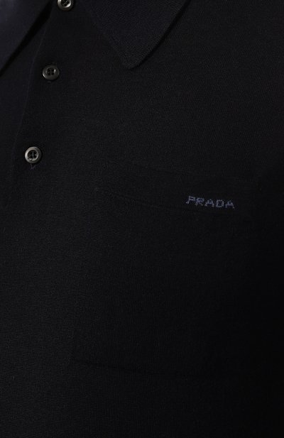 Кашемировое поло PRADA, арт. UMB191-1YFS-F0008-211, фото 5