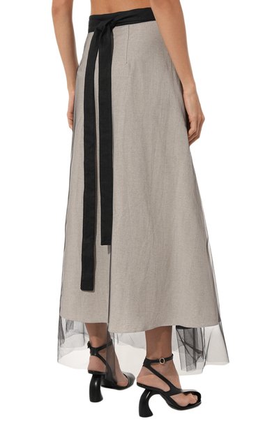 Юбка изо льна и хлопка MIDGARD PARIS, арт. B41602, фото 4