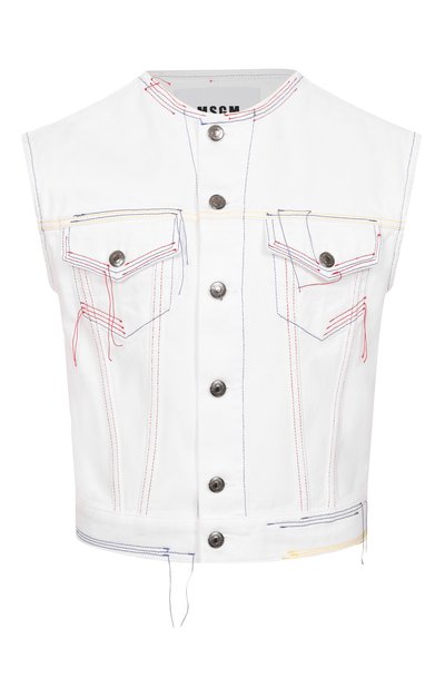 Женский джинсовый жилет MSGM, арт. 3842MDH230/257241
