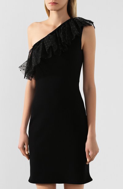 Платье REDVALENTINO черного цвета по цене 53350 руб., арт. TR3KDB42/4W7, фото 3 Платье REDVALENTINO, арт. TR3KDB42/4W7, фото 3