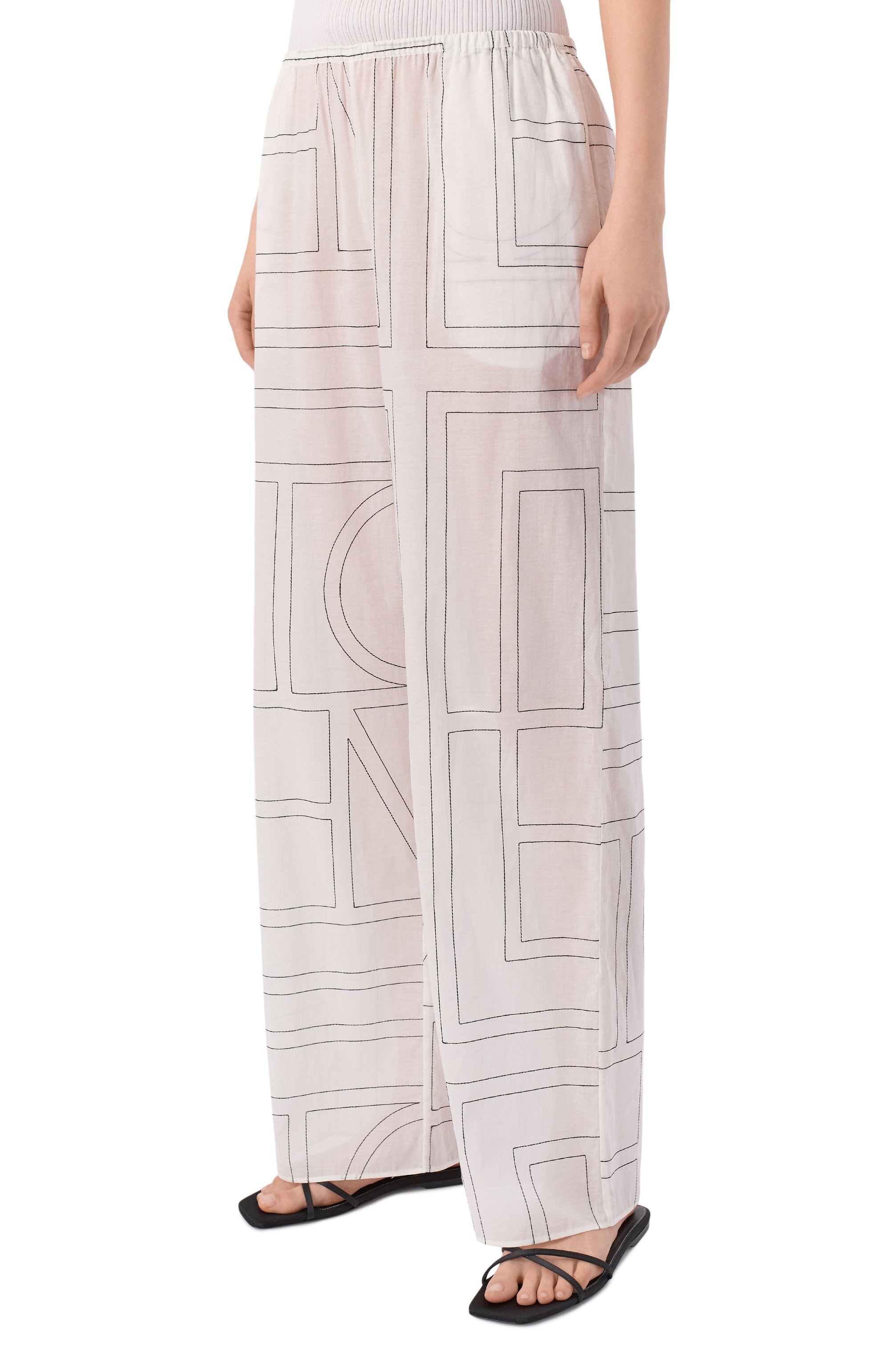 Брюки из лиоцелла и хлопка TOTEME, арт. 243-WRB1092-FB0239, фото 3