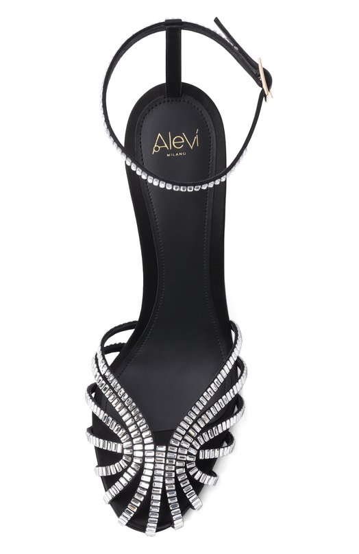 Текстильные босоножки Penelope 110 Alevi Milano L26SC015.U.0222997/SATIN Серебряный  L26SC015.U.0222997/SATIN Фото 6