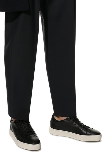 Кожаные кеды SANTONI, арт. MBGL21012PNNXESCN01, фото 3