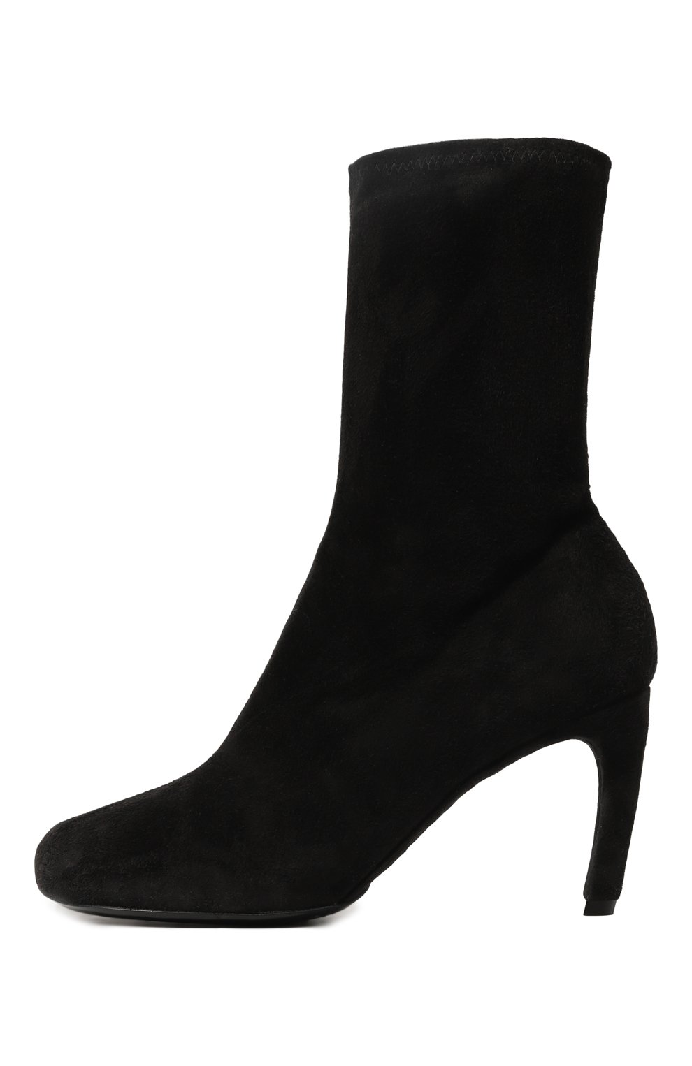 Замшевые ботильоны DRIES VAN NOTEN черного цвета по цене 69950 руб., арт. WW232-201, фото 4 Замшевые ботильоны DRIES VAN NOTEN, арт. WW232-201, фото 4
