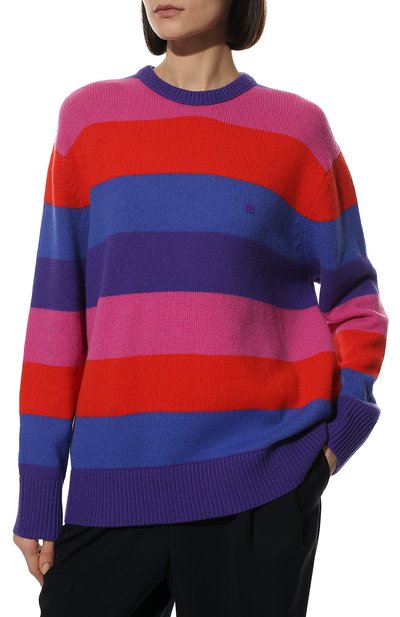 Шерстяной свитер ACNE STUDIOS разноцветного цвета по цене 36250 руб., арт. C60046/W, фото 3 Шерстяной свитер ACNE STUDIOS, арт. C60046/W, фото 3