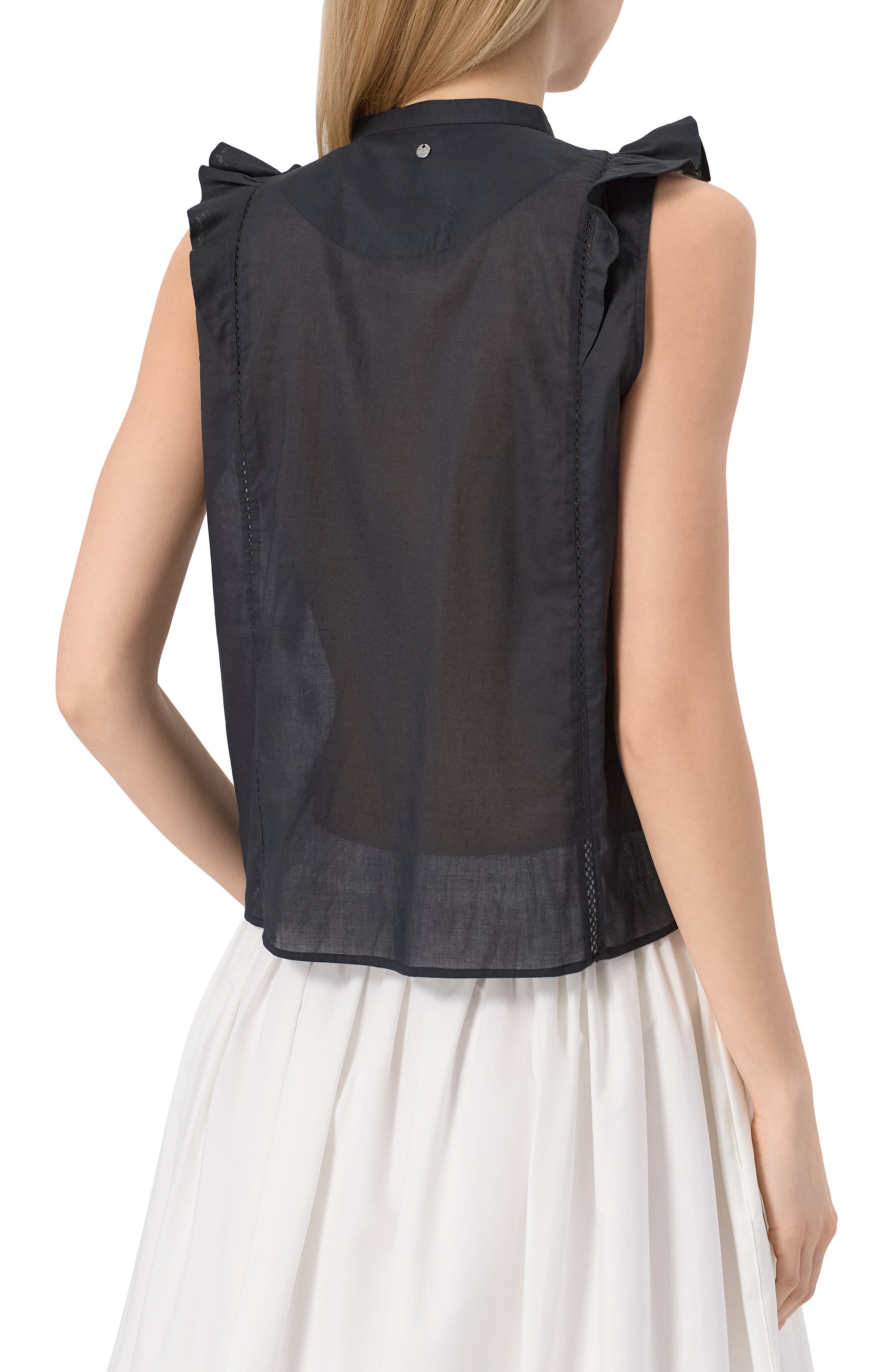 Хлопковый топ BOSS ORANGE, арт. 50540421, фото 4