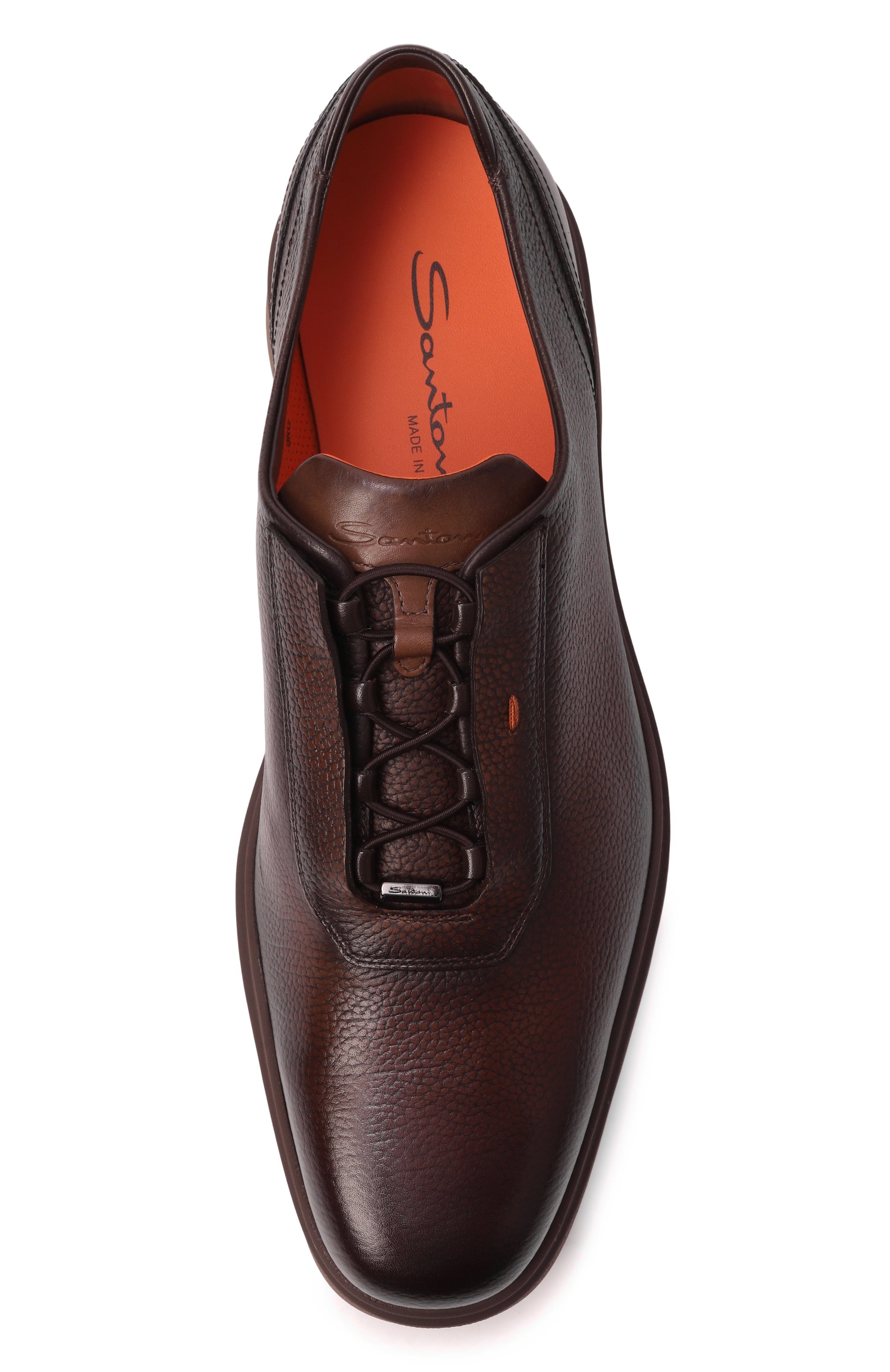 Кожаные оксфорды easy nova SANTONI, арт. MGEG19170TTAXNGS, фото 6