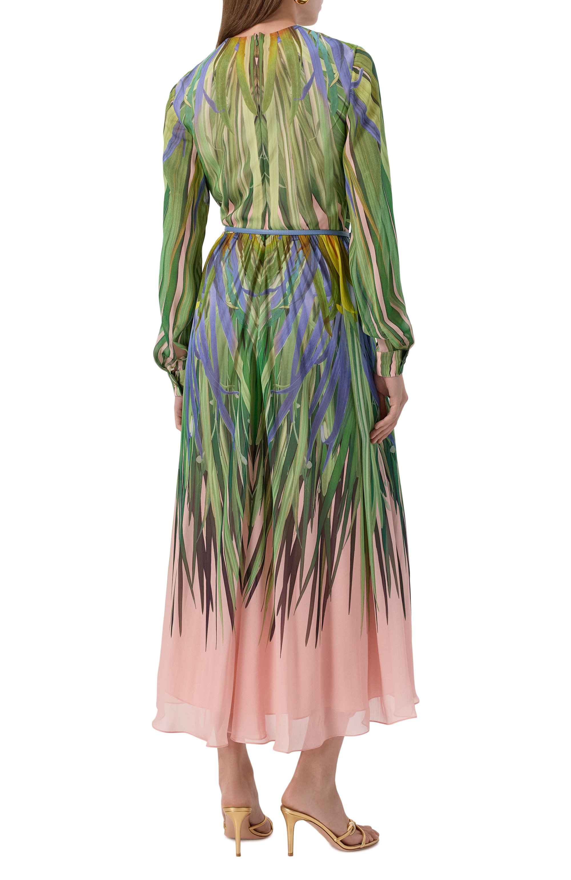 Платье из вискозы и шелка ELIE SAAB, арт. D0750PP25/VI005, фото 4