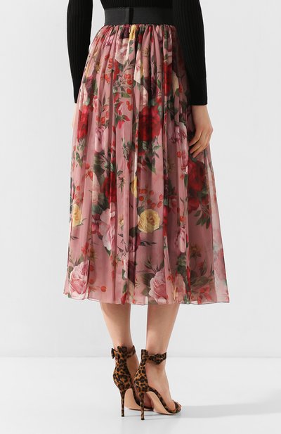 Шелковая юбка DOLCE & GABBANA, арт. F4AWRT/HS16K, фото 4