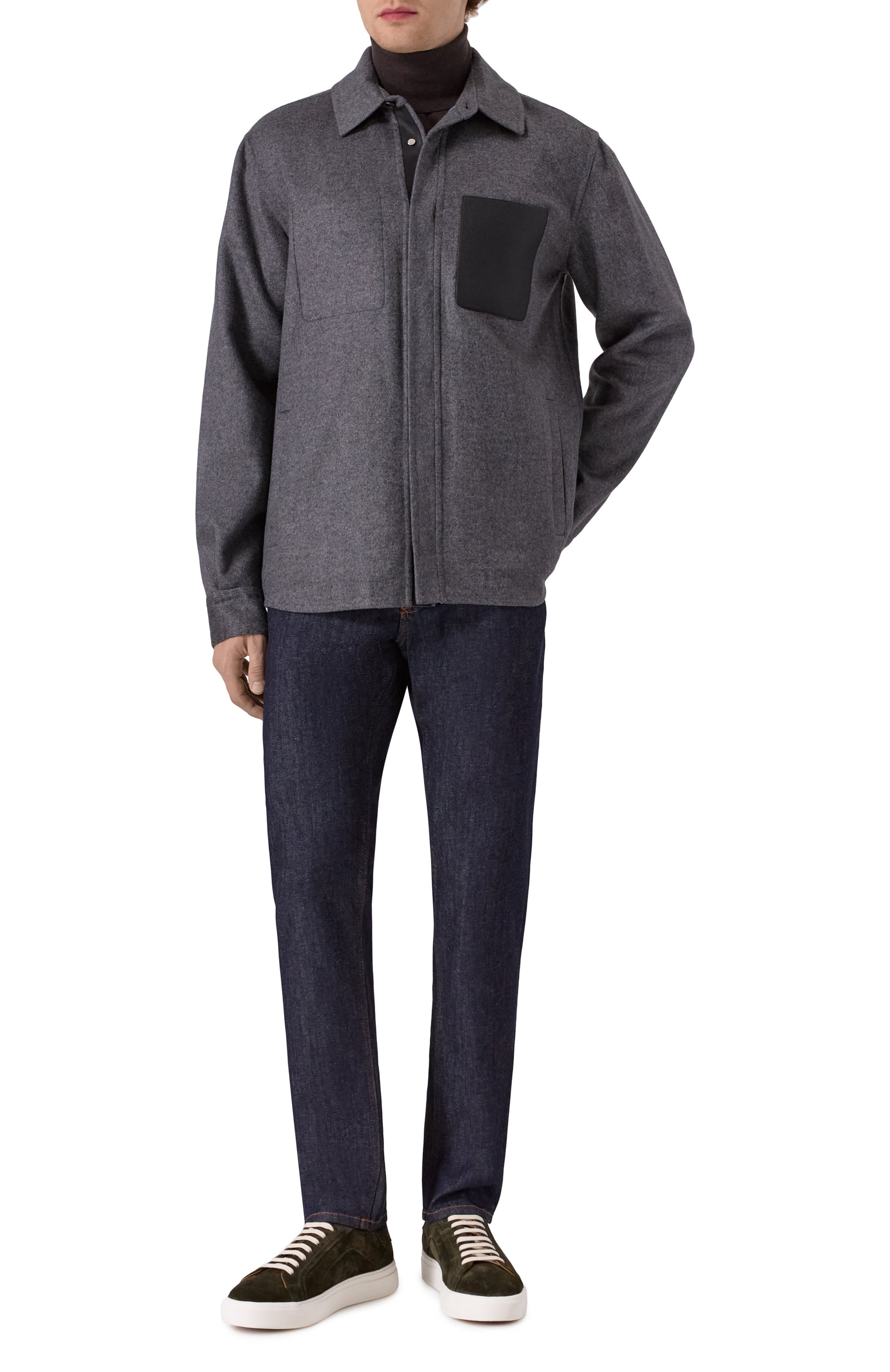 Куртка-рубашка из шерсти и шелка ZILLI, арт. DBLA04M024450037U, фото 2