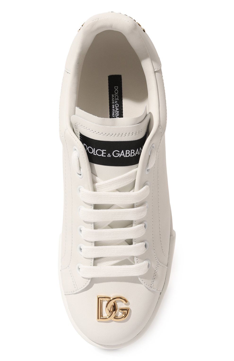 Кожаные кеды portofino DOLCE & GABBANA, арт. CK1602/A1065, фото 6