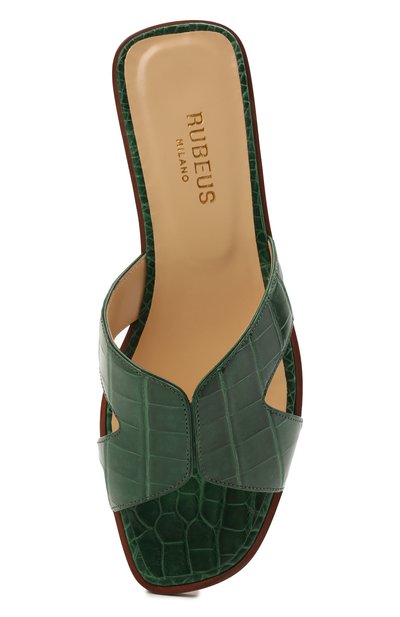 Шлепанцы из кожи крокодила RUBEUS MILANO, арт. RU14/C/SL, фото 5