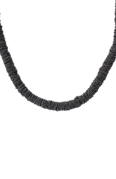 Колье GIORGIO ARMANI серого цвета по цене 85100 руб., арт. GW004234/AF29432, фото 4 Колье GIORGIO ARMANI, арт. GW004234/AF29432, фото 4