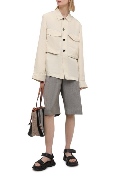 Шорты из шерсти и льна BRUNELLO CUCINELLI, арт. MH513P7593, фото 2