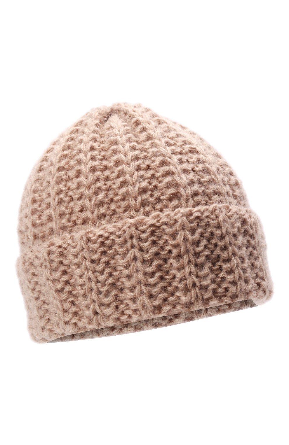 Шапка LOOM BY RODINA бежевого цвета по цене 7750 руб., арт. LBR-SHP22, фото 1 Шапка LOOM BY RODINA, арт. LBR-SHP22, фото 1