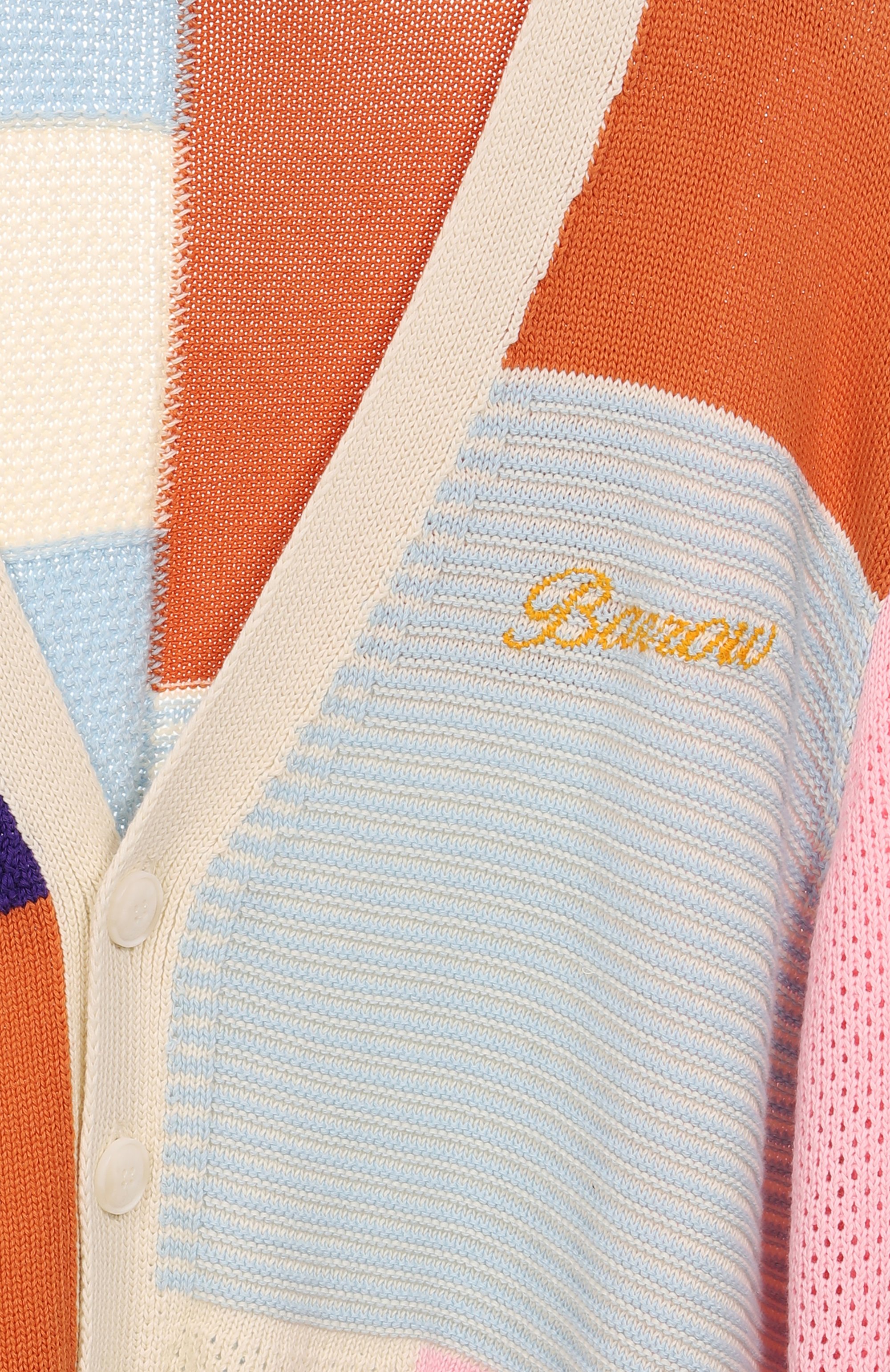 Хлопковый кардиган BARROW разноцветного цвета по цене 42400 руб., арт. S5BWW0CA078, фото 6 Хлопковый кардиган BARROW, арт. S5BWW0CA078, фото 6