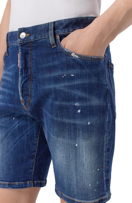 Джинсовые шорты Dsquared2 S74MU0985/S30664 Синий  S74MU0985/S30664 Фото 5