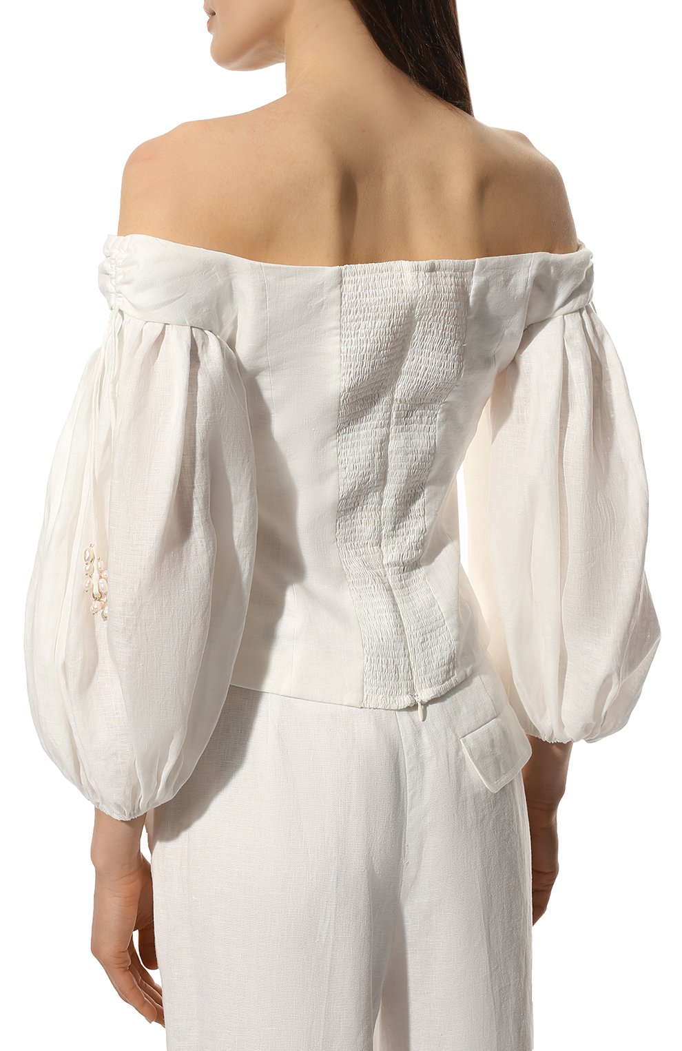 Льняной топ ZIMMERMANN, арт. 2882TP0S, фото 4