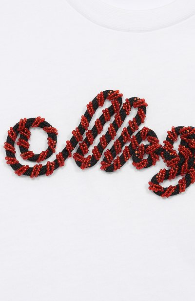 Хлопковая футболка MSGM KIDS, арт. S6MSJGTH173, фото 3