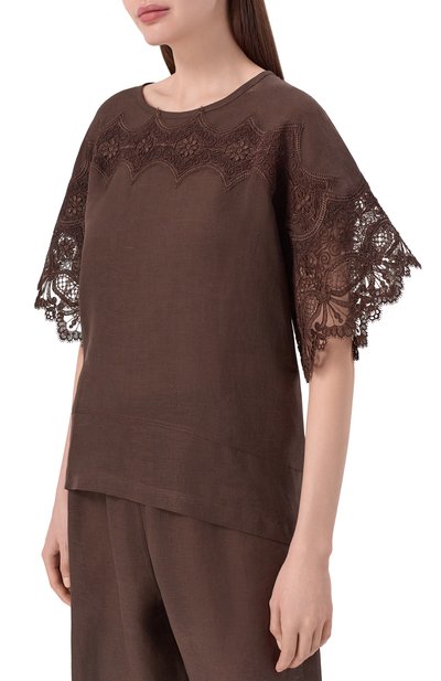 Топ изо льна и вискозы MAURIZIO, арт. W08460881, фото 3