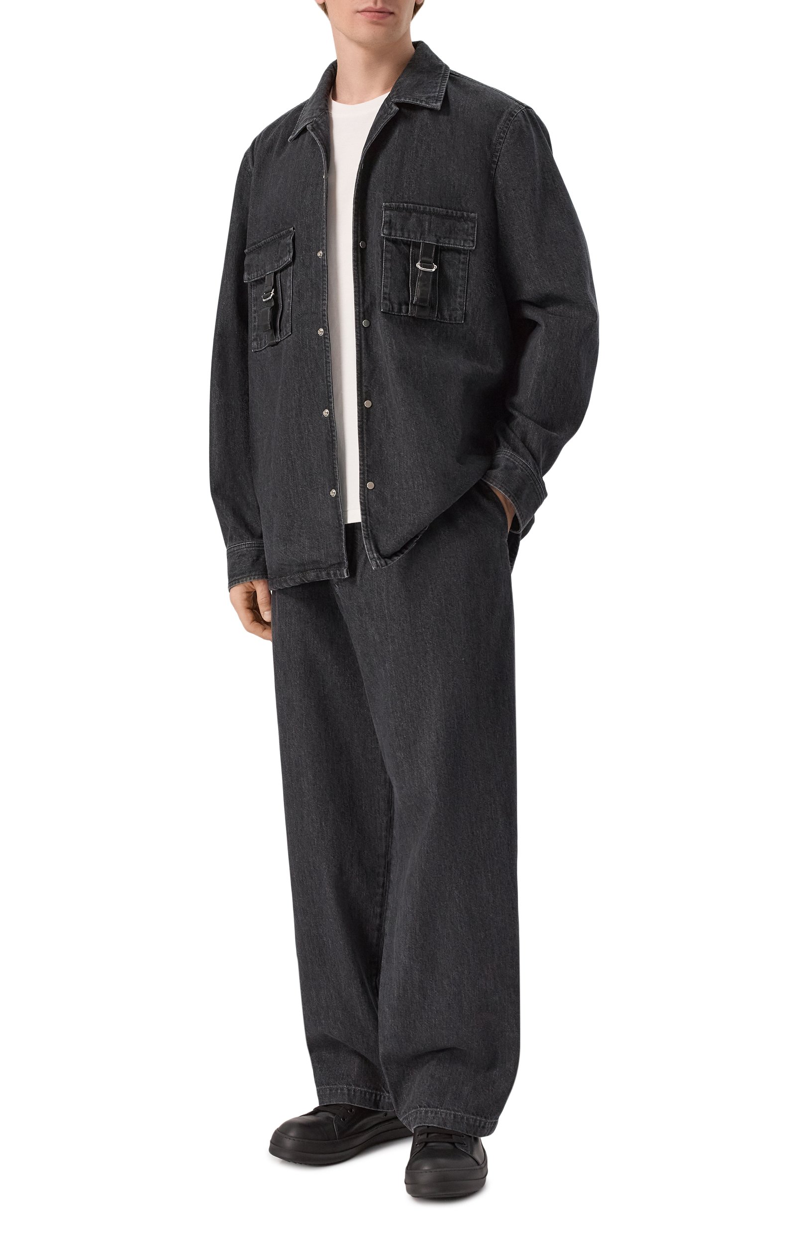 Джинсовая рубашка attachment x japan denim ATTACHMENT, арт. AS62-096, фото 2
