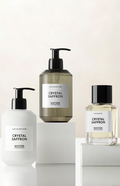 Лосьон для тела и рук crystal saffron (300ml) MATIERE PREMIERE бесцветного цвета по цене 9450 руб., арт. 3760428940926, фото 3 Лосьон для тела и рук crystal saffron (300ml) MATIERE PREMIERE, арт. 3760428940926, фото 3