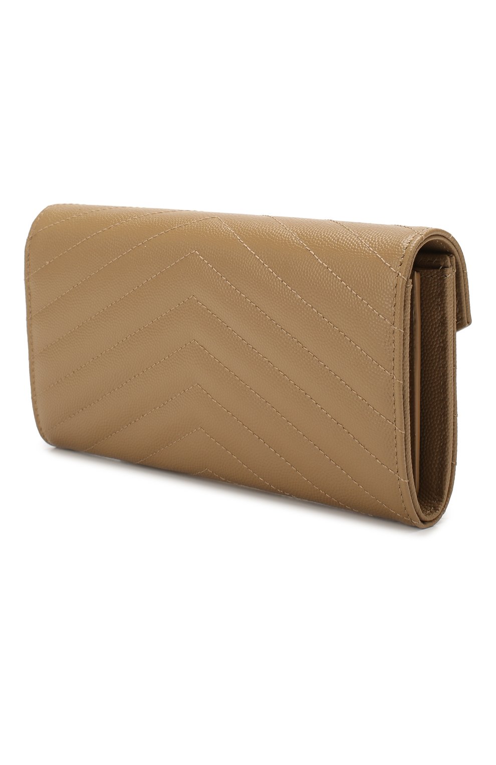 Кожаный кошелек monogram SAINT LAURENT бежевого цвета по цене 78850 руб., арт. 372264/B0W01, фото 2 Кожаный кошелек monogram SAINT LAURENT, арт. 372264/B0W01, фото 2