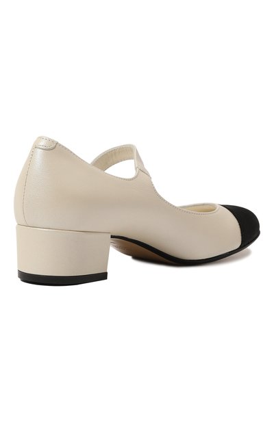 Кожаные туфли MISSOURI кремового цвета по цене 27550 руб., арт. 78085 D/35-40, фото 3 Кожаные туфли MISSOURI, арт. 78085 D/35-40, фото 3