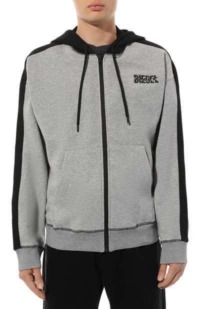 Хлопковая толстовка DIESEL, арт. A11280/0NEAH, фото 3