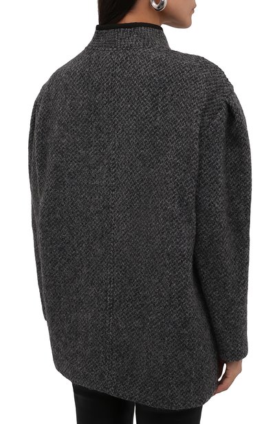 Шерстяное пальто ISABEL MARANT ETOILE серого цвета по цене 78600 руб., арт. VE1607-21A008E/JABADI, фото 4 Шерстяное пальто ISABEL MARANT ETOILE, арт. VE1607-21A008E/JABADI, фото 4