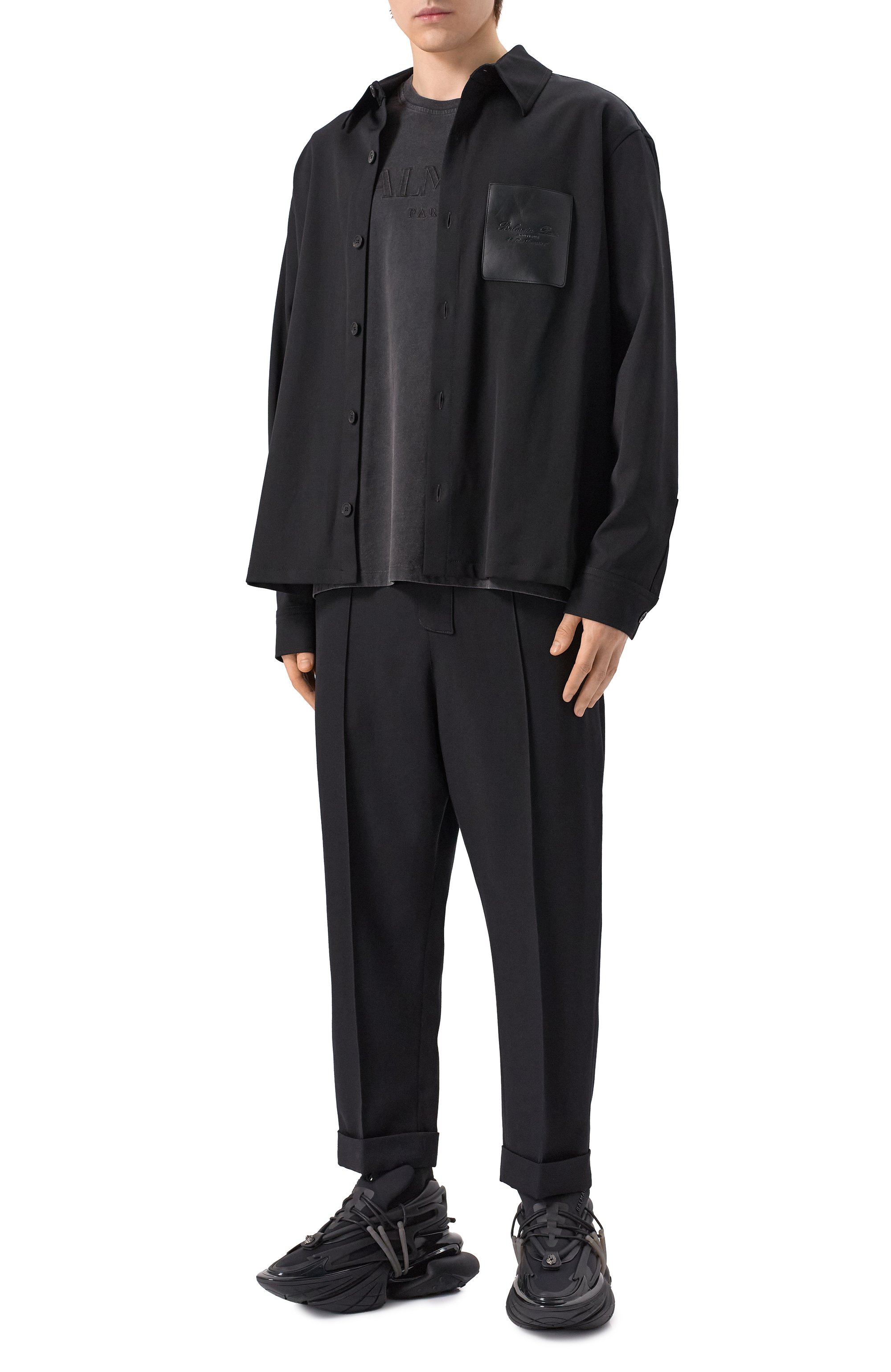 Шерстяные брюки BALMAIN, арт. EH1PQ299/WC09, фото 2