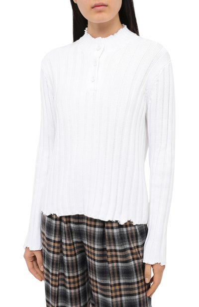 Хлопковый пуловер RTA, арт. WU069-7136WHT, фото 3