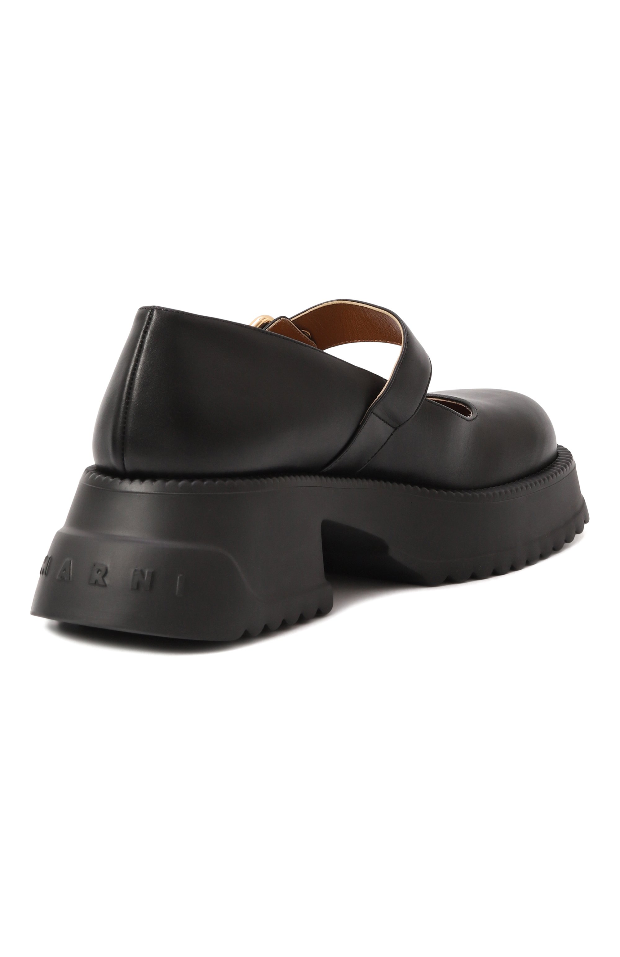 Кожаные туфли mary jane MARNI, арт. MJMS007304/P6453, фото 5