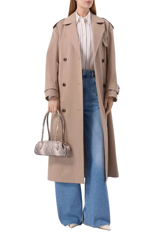 Сумка Oyster mini Yuzefi 0YSTER SH0ULDER BAG MINI/EMB0SSED LEATHER Серый  0YSTER SH0ULDER BAG MINI/EMB0SSED LEATHER Фото 3